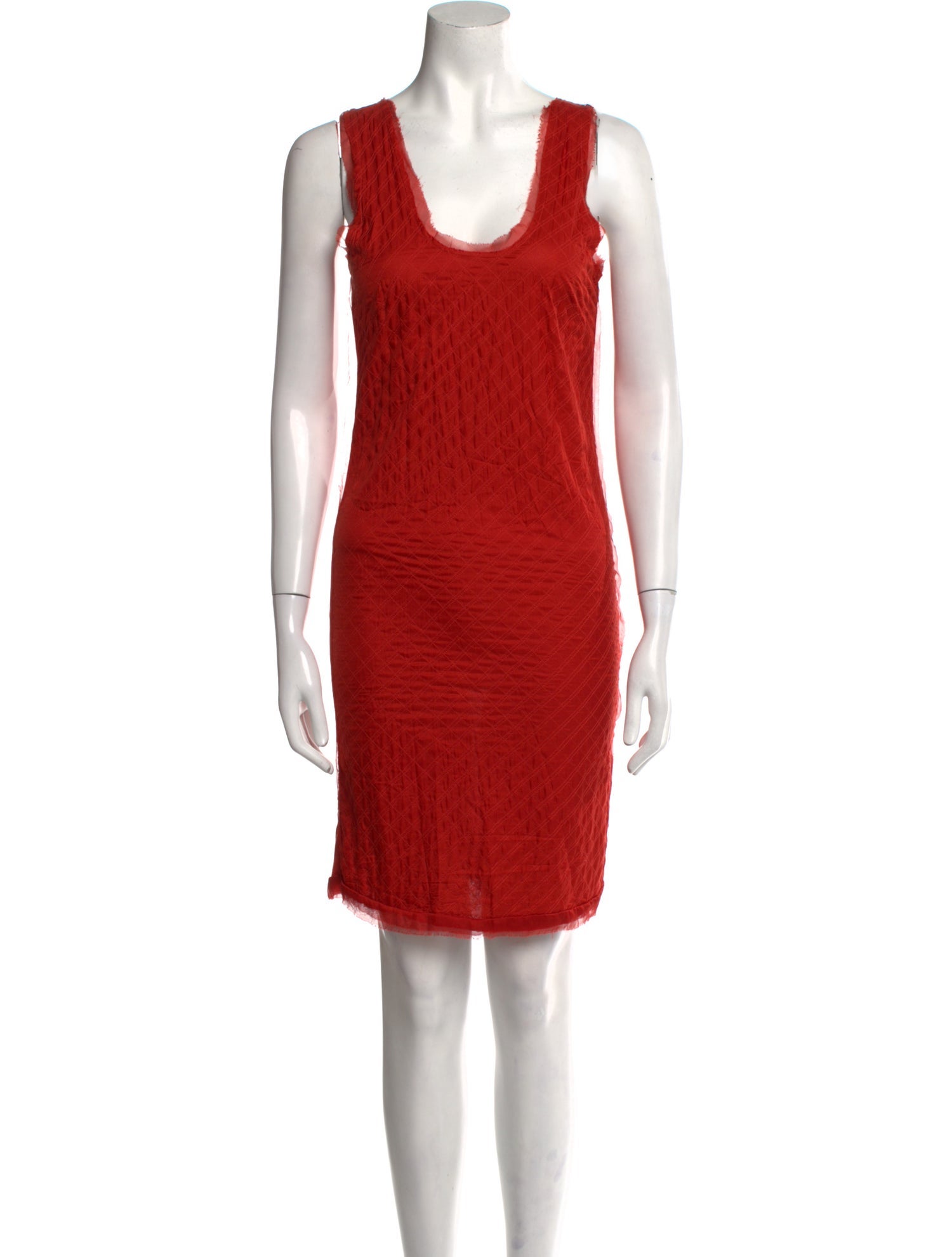 Lanvin Scoop Neck Knee-Length Dress