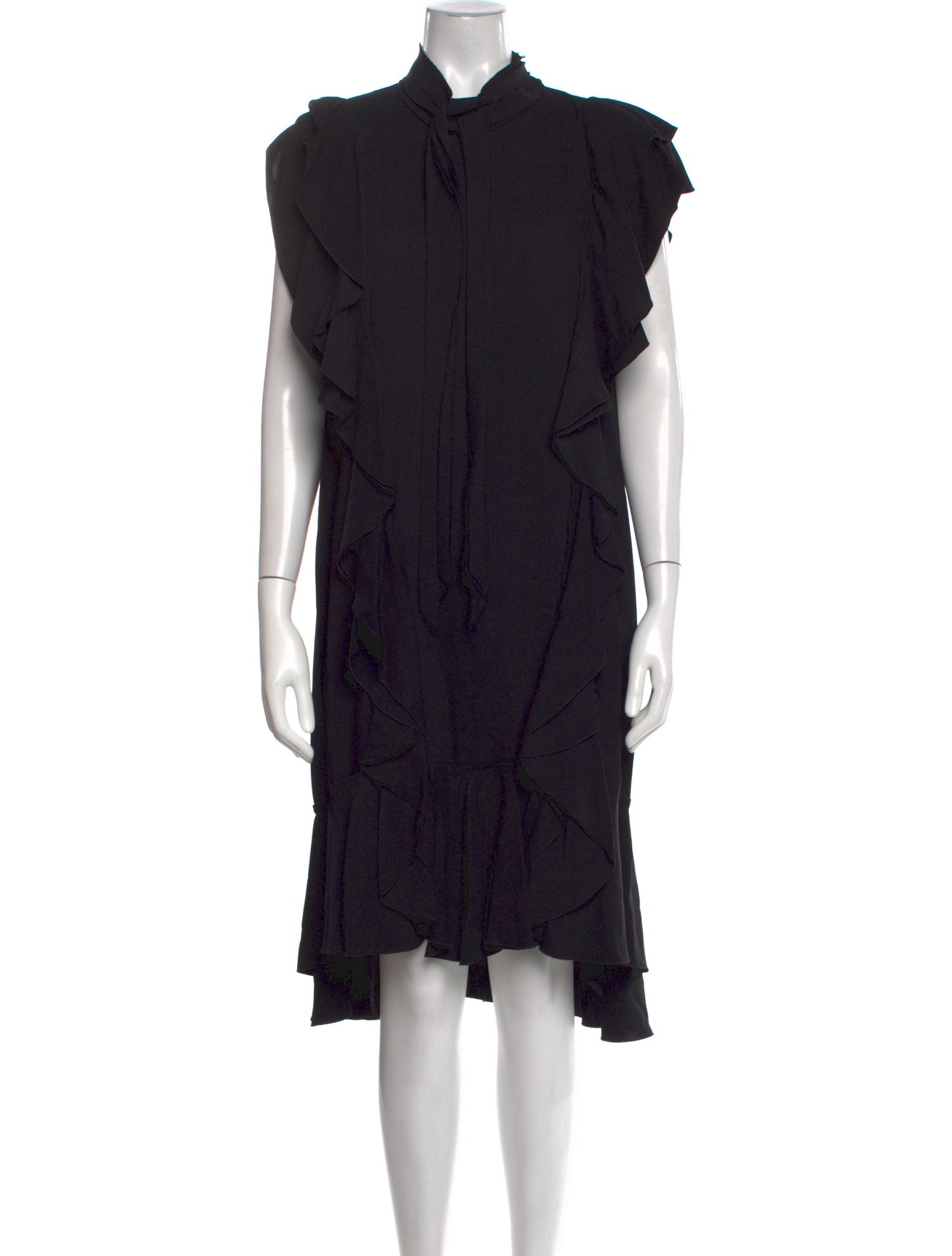Lanvin Mock Neck Midi Length Dress