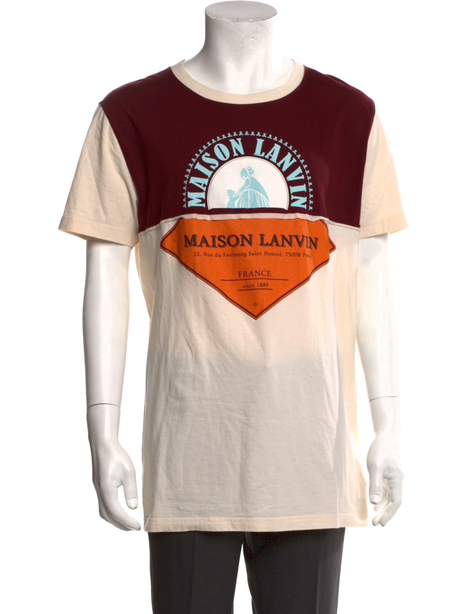 Lanvin Graphic Print Crew Neck T-Shirt