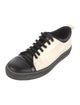 Lanvin Leather Colorblock Pattern Sneakers