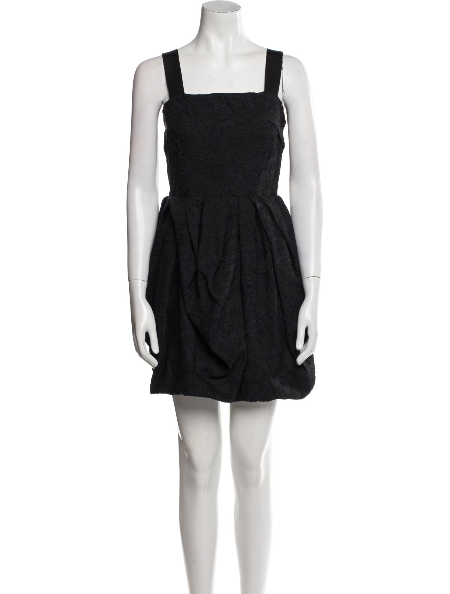 Lanvin Square Neckline Mini Dress
