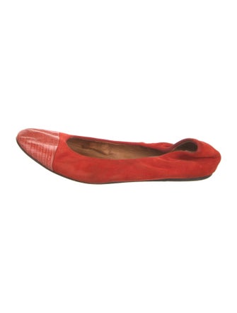 Lanvin Suede Ballet Flats