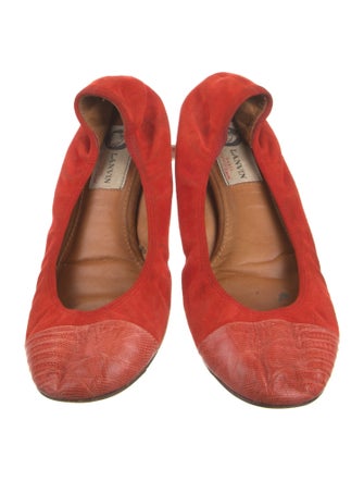 Lanvin Suede Ballet Flats