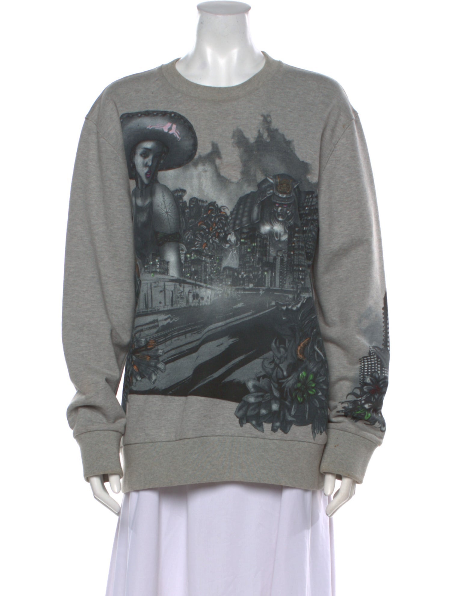 Lanvin Graphic Print Crew Neck Sweatshirt