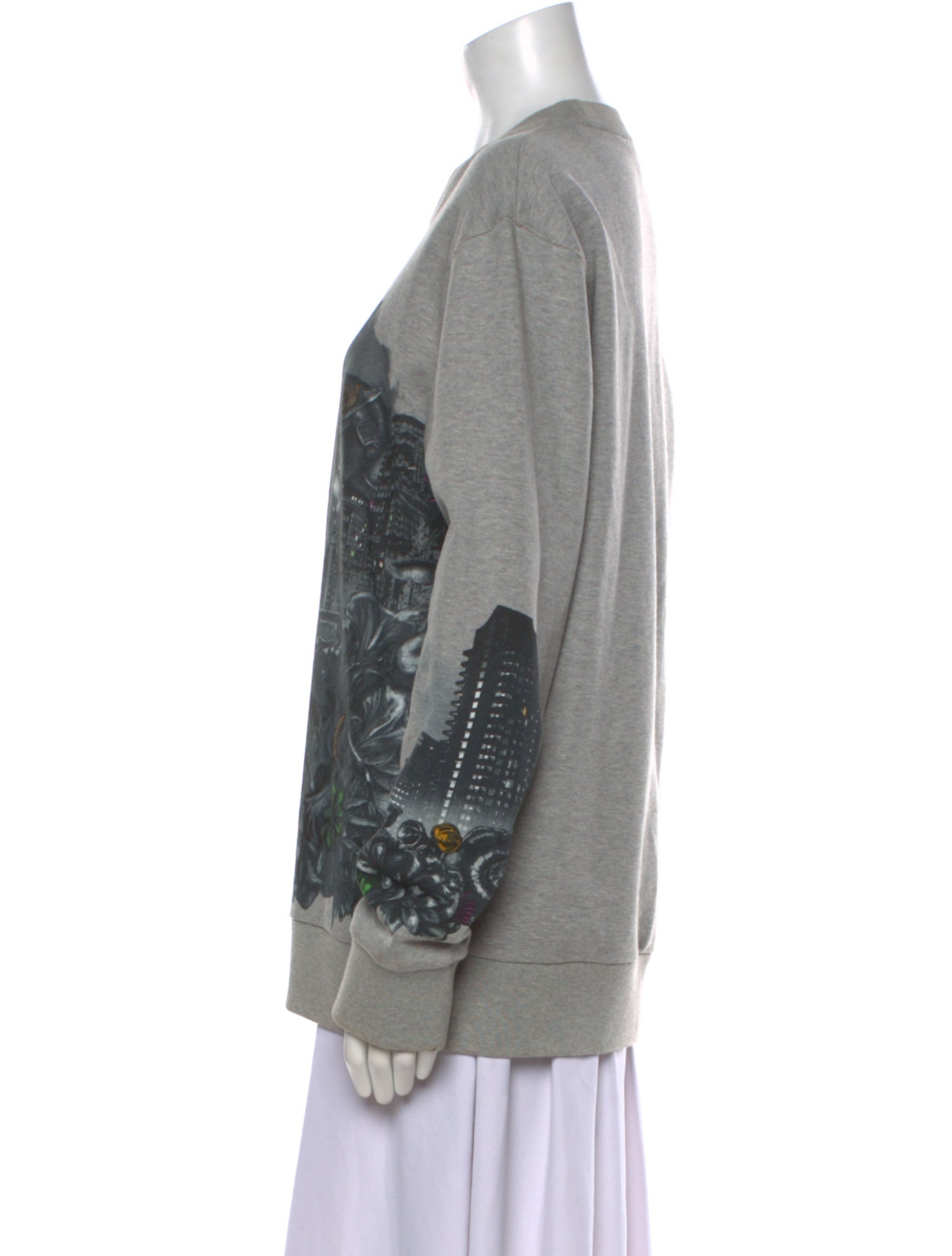 Lanvin Graphic Print Crew Neck Sweatshirt