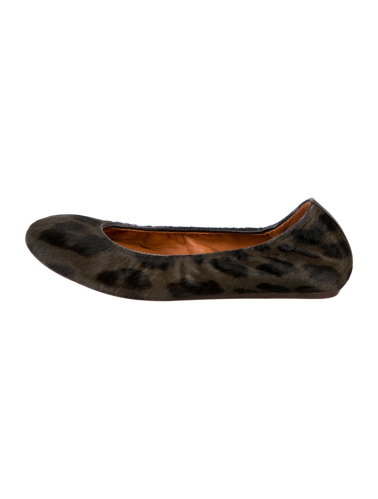 Lanvin Ponyhair Animal Print Ballet Flats