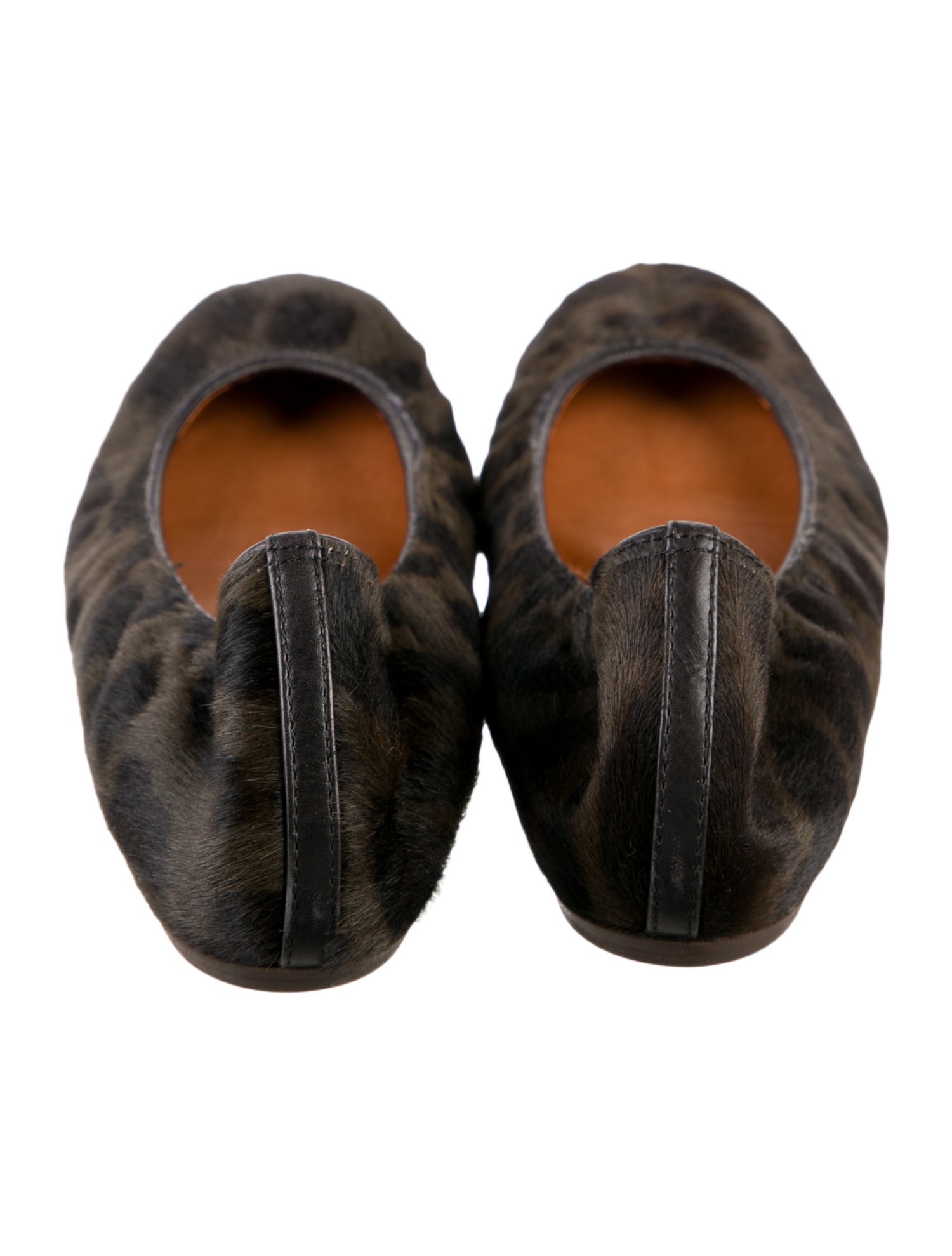 Lanvin Ponyhair Animal Print Ballet Flats