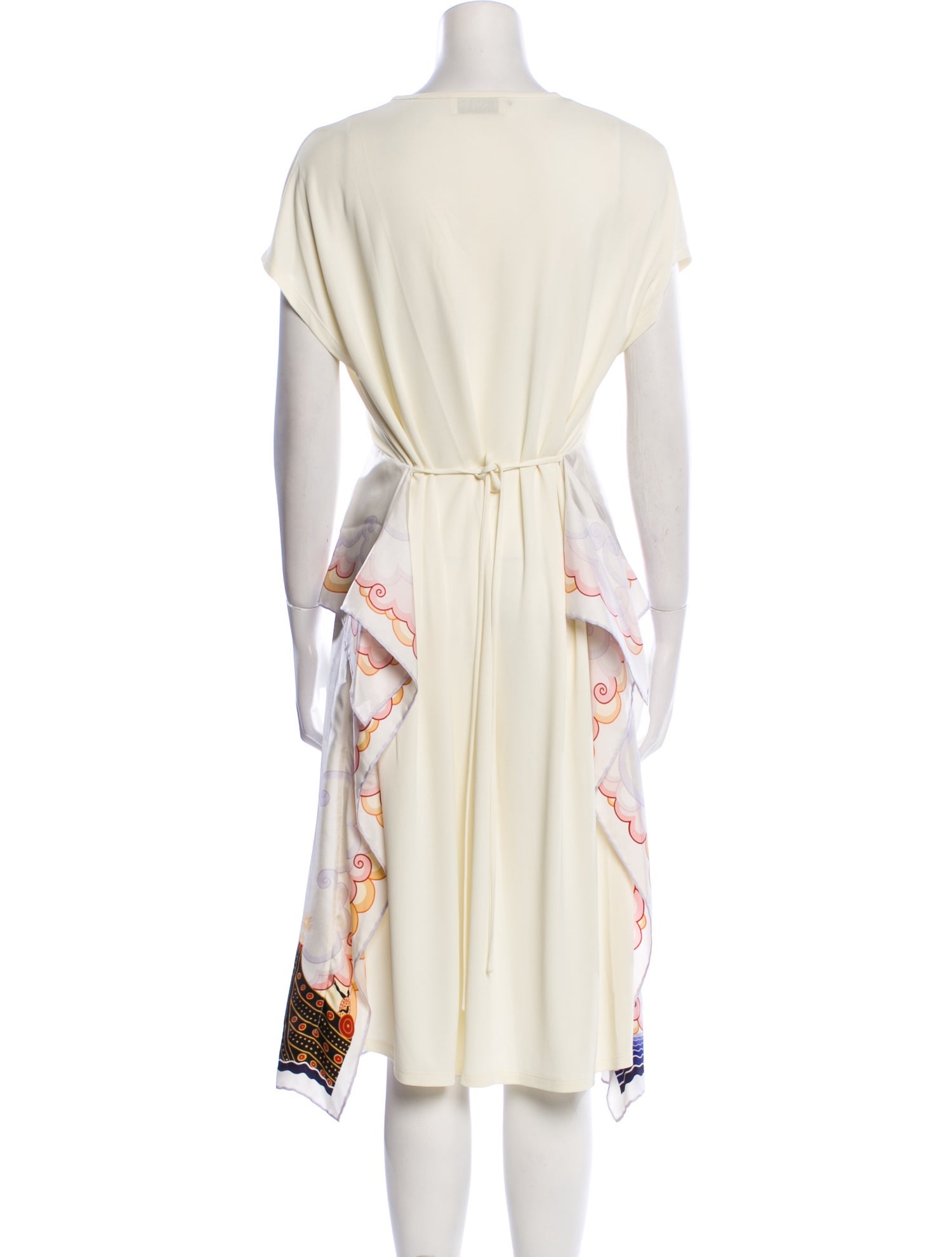 Lanvin Striped Midi Length Dress