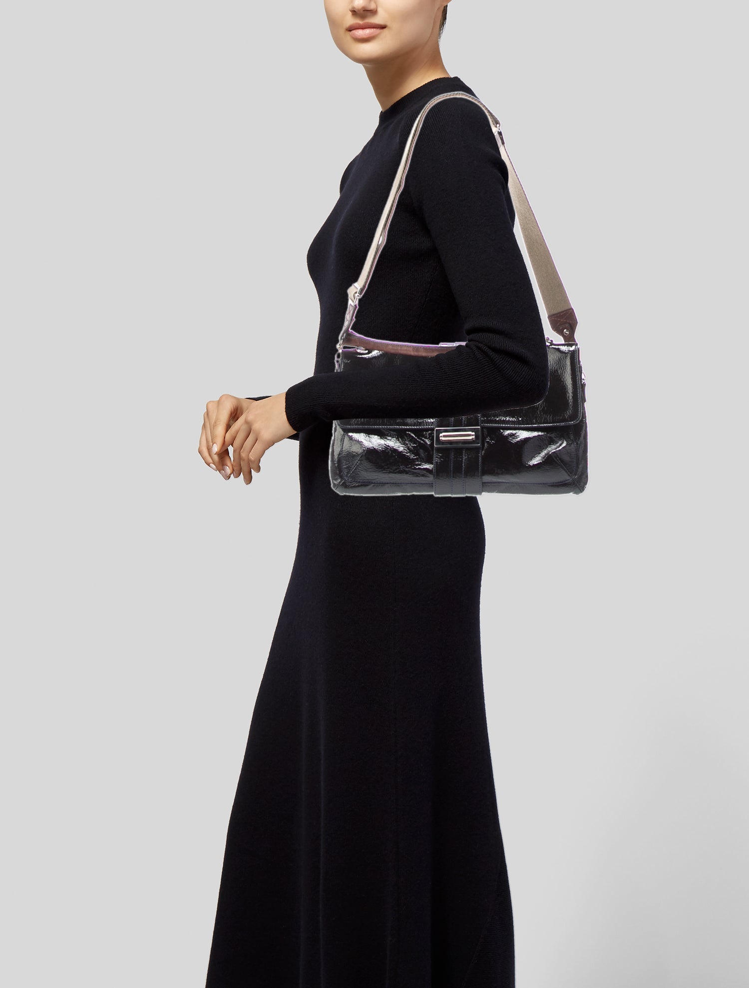 Lanvin Patent Leather Crossbody Bag