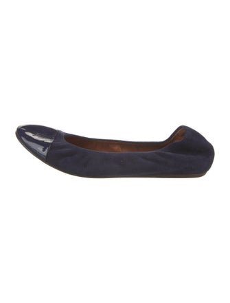 Lanvin Suede Ballet Flats