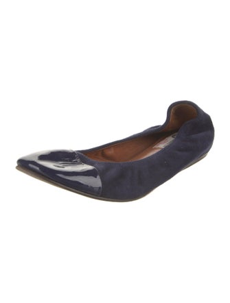 Lanvin Suede Ballet Flats