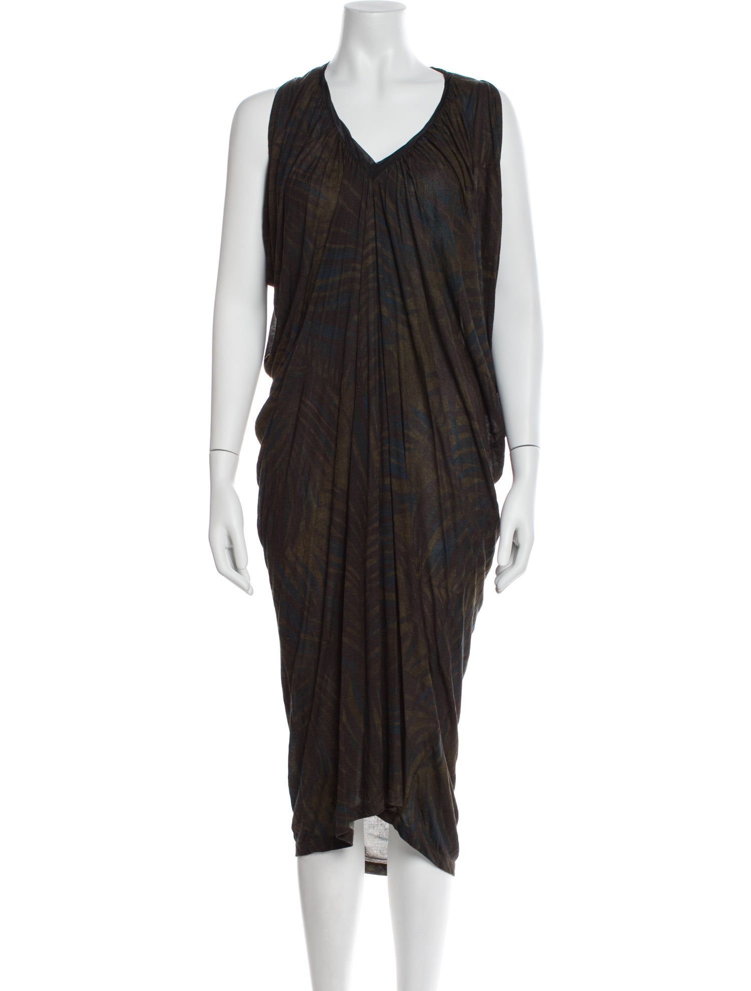 Lanvin Printed Midi Length Dress