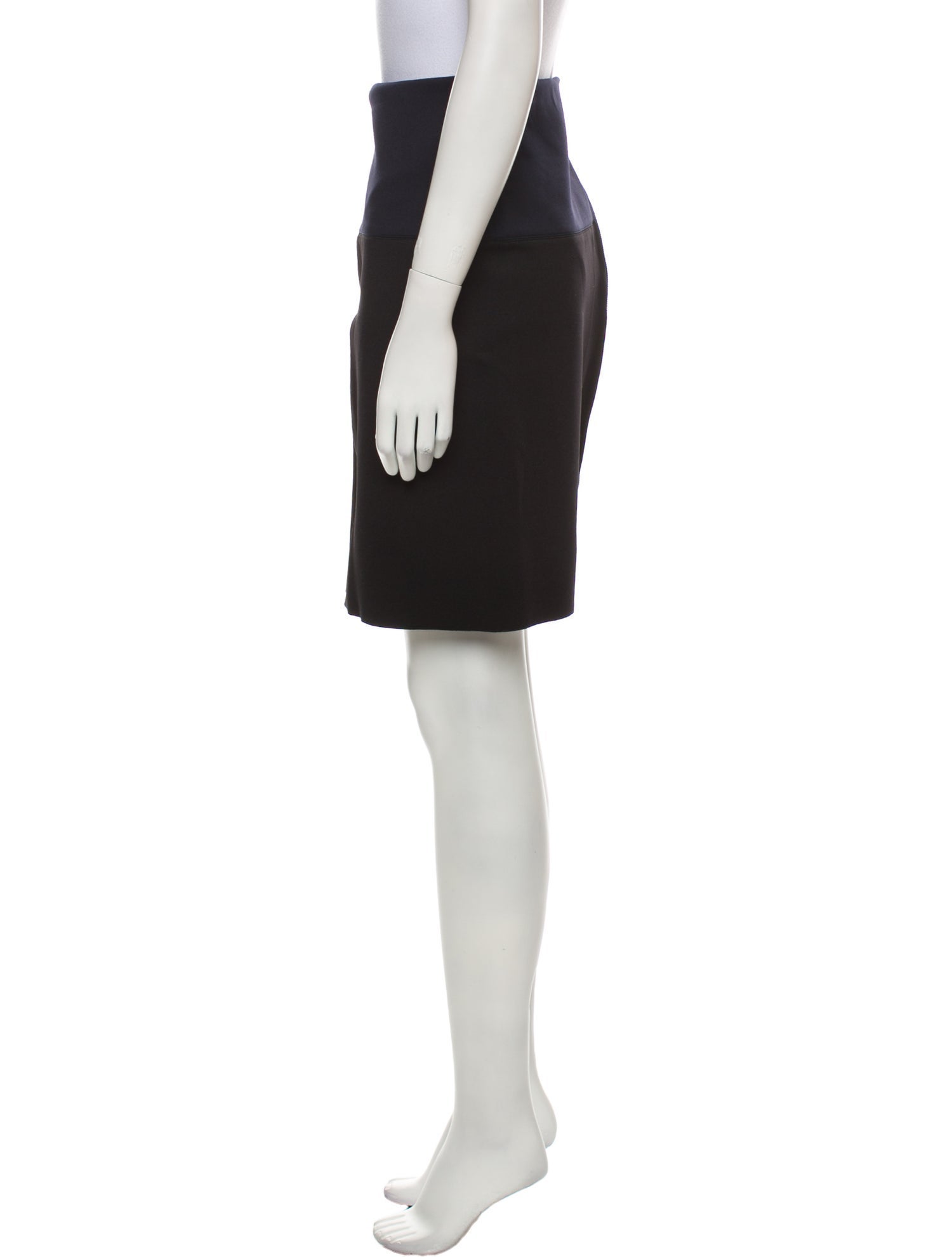 Lanvin Grosgrain Trim Knee-Length Skirt