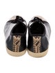 Lanvin Leather Animal Print Sneakers