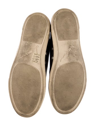 Lanvin Leather Animal Print Sneakers