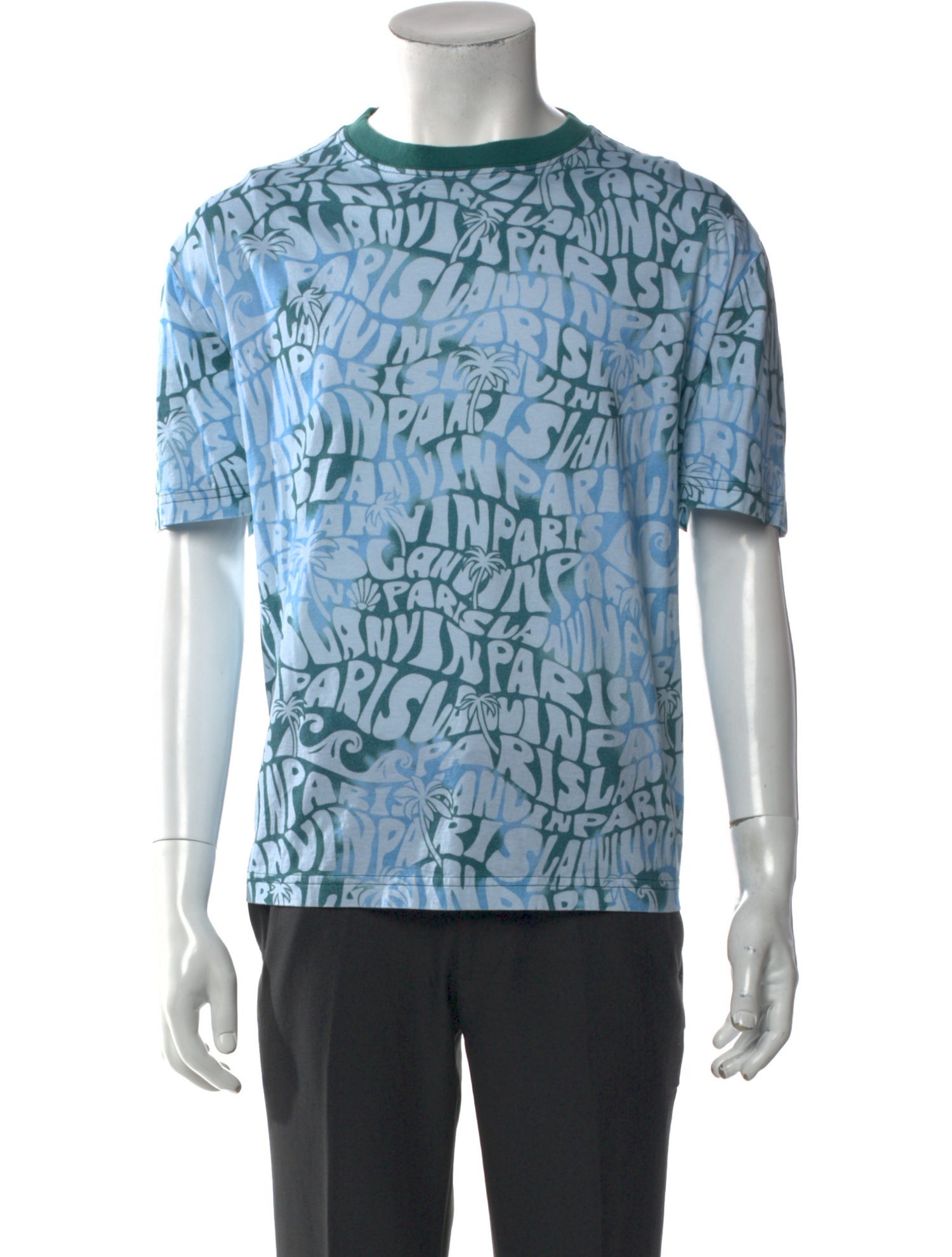 Lanvin Printed Crew Neck T-Shirt