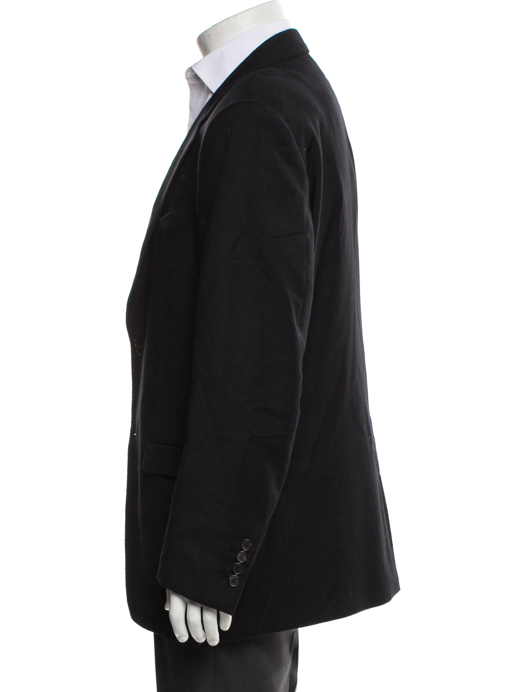 Lanvin Wool Raw-Edge Trim Blazer