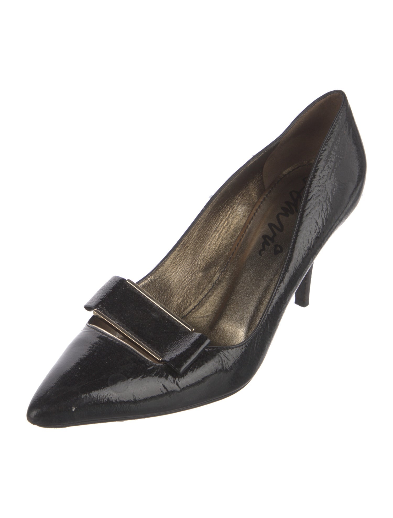 Lanvin Leather Bow Accents Pumps