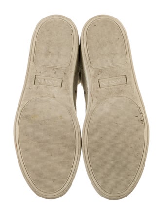 Lanvin Suede Whipstitch Trim Sneakers