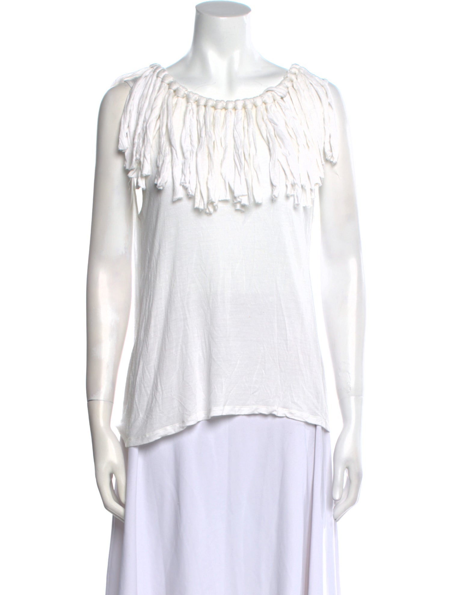 Lanvin Scoop Neck Sleeveless Polo