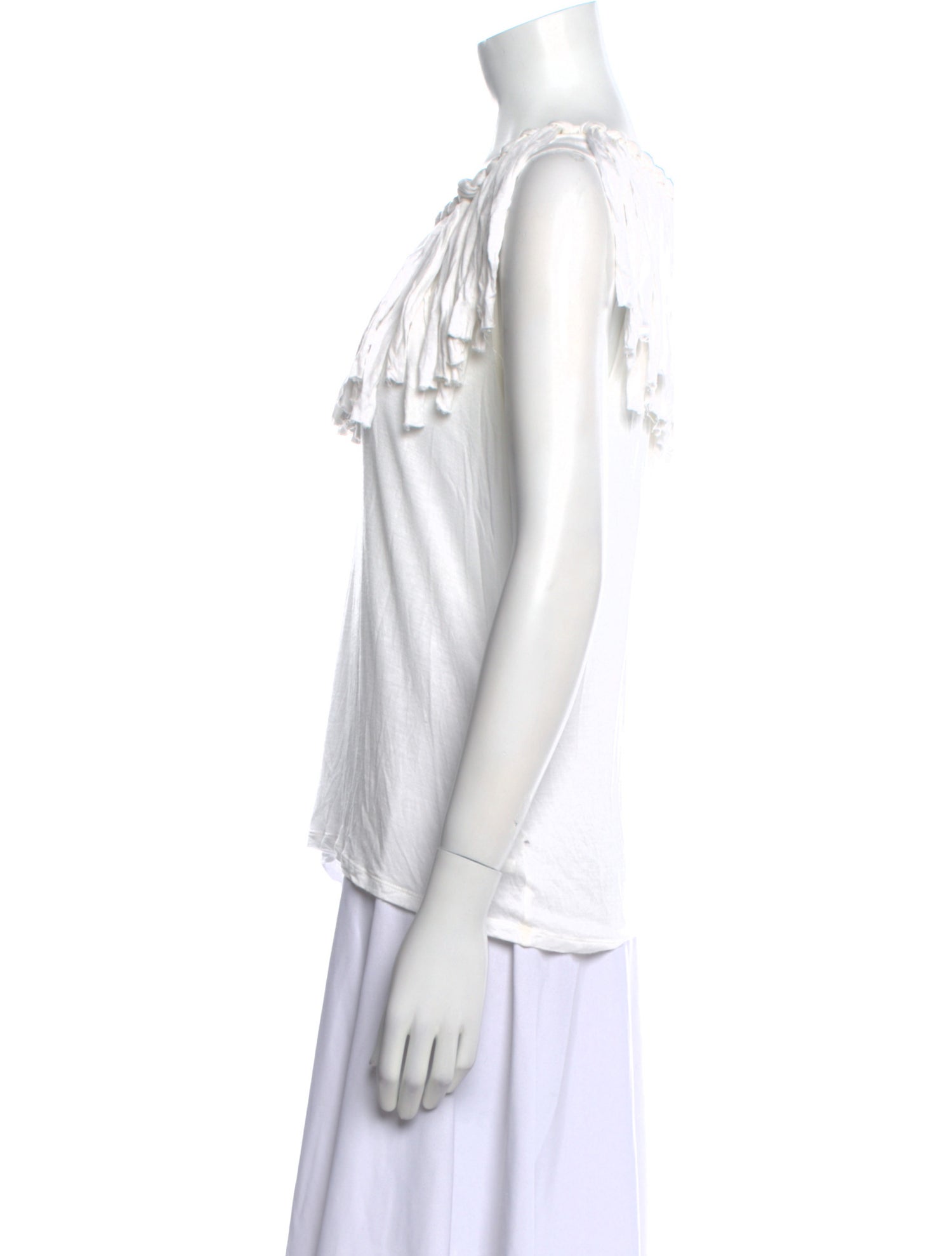 Lanvin Scoop Neck Sleeveless Polo