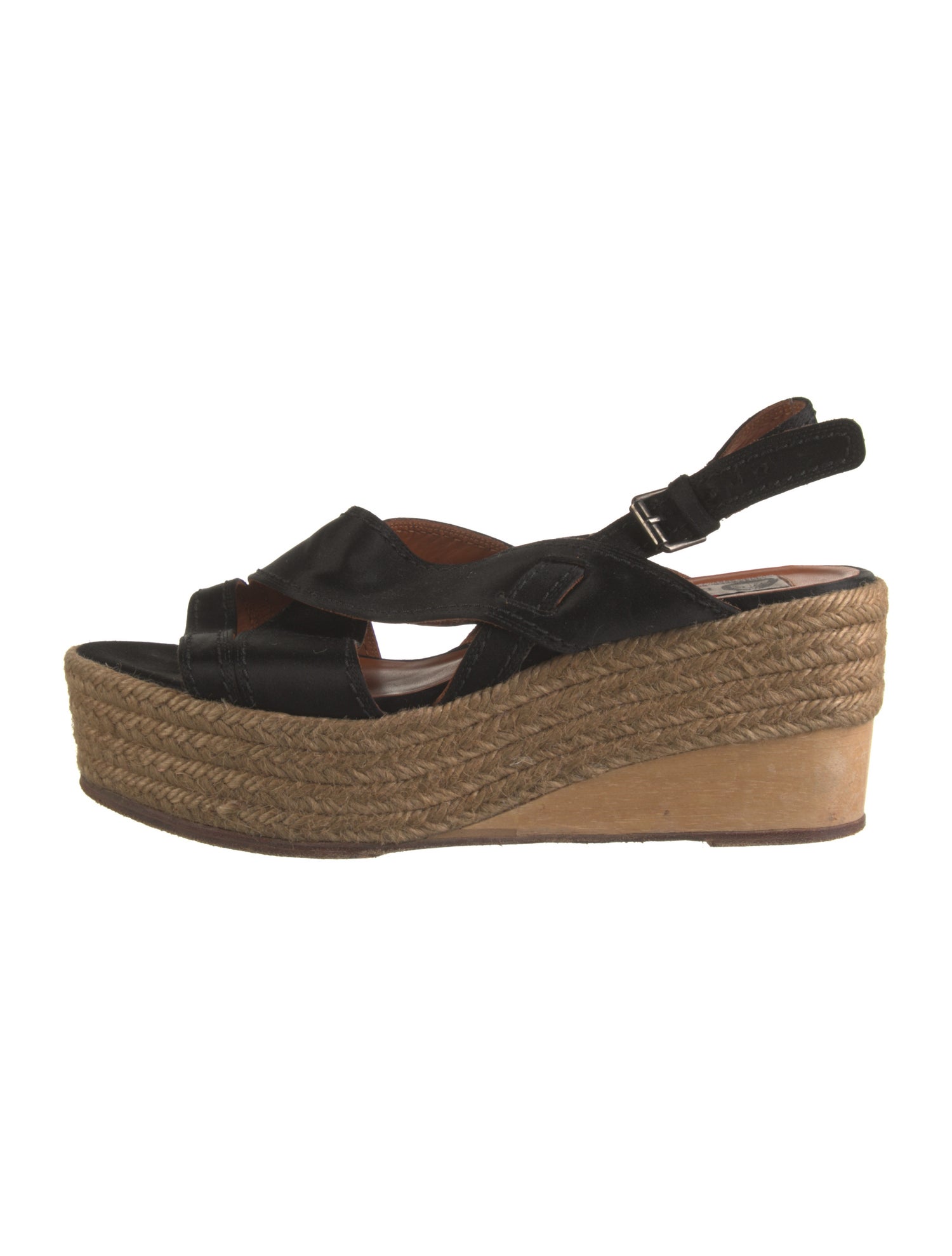 Lanvin Satin Braided Accents Espadrilles