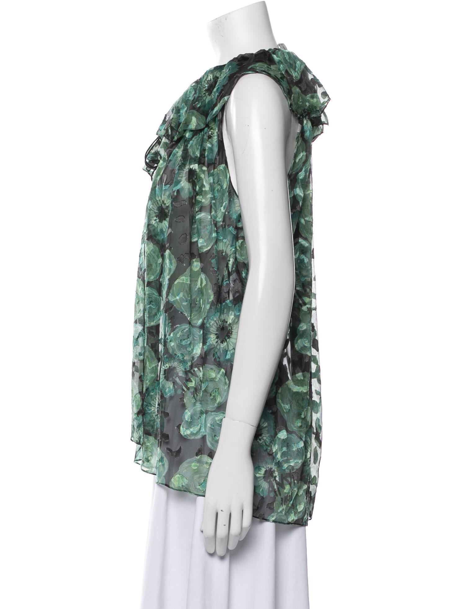 Lanvin Silk Floral Print Blouse