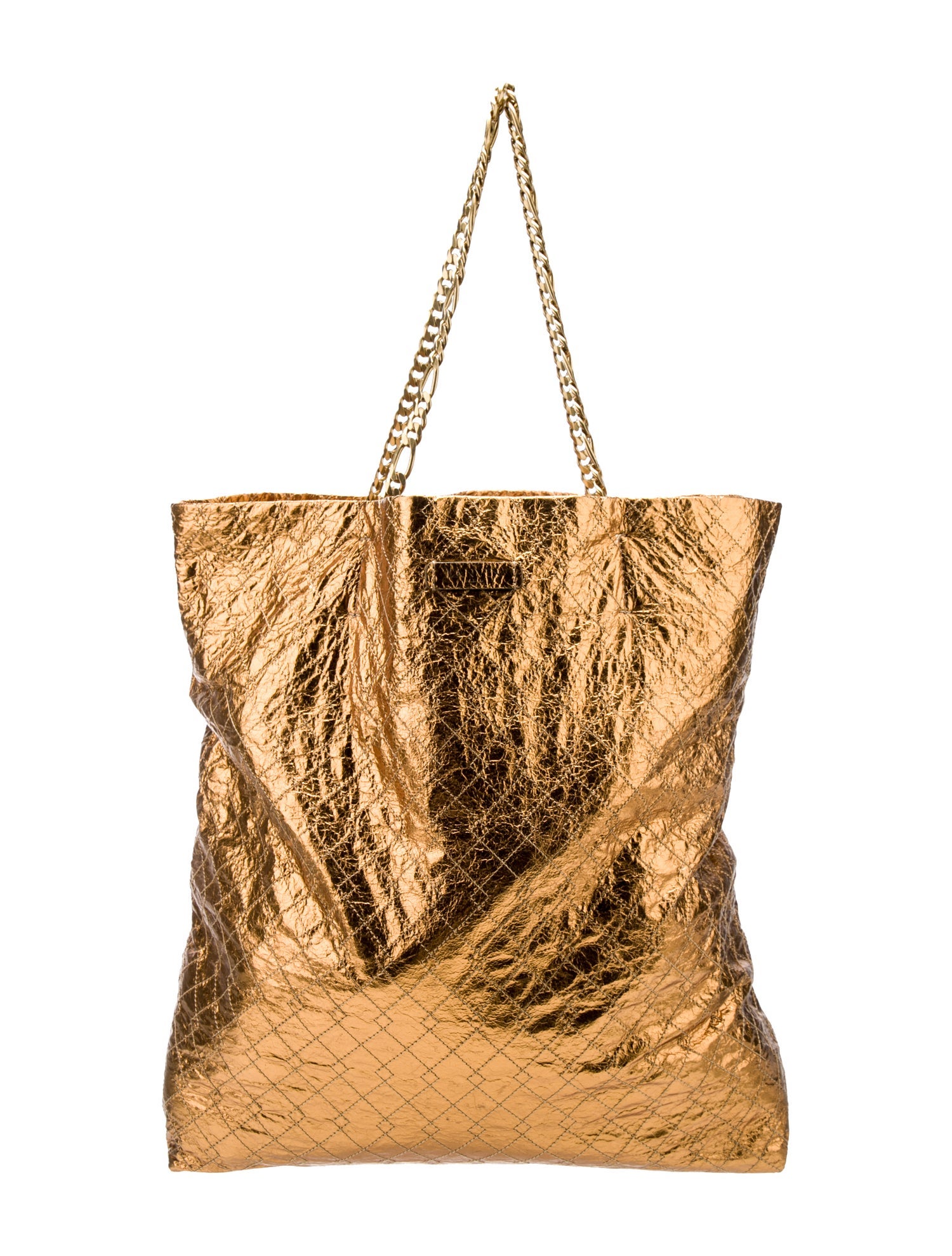 Lanvin Embossed Leather Tote