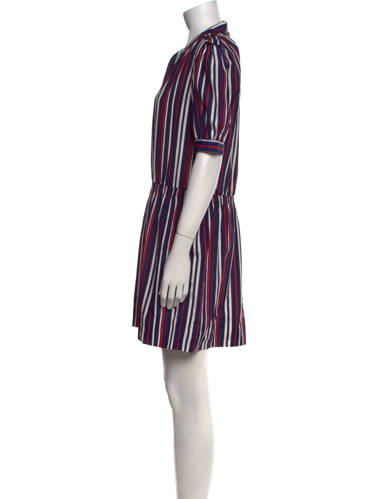 Lanvin Striped Mini Dress