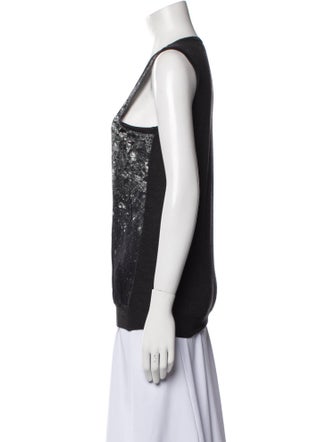 Lanvin Wool Scoop Neck Top