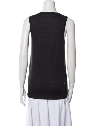 Lanvin Wool Scoop Neck Top