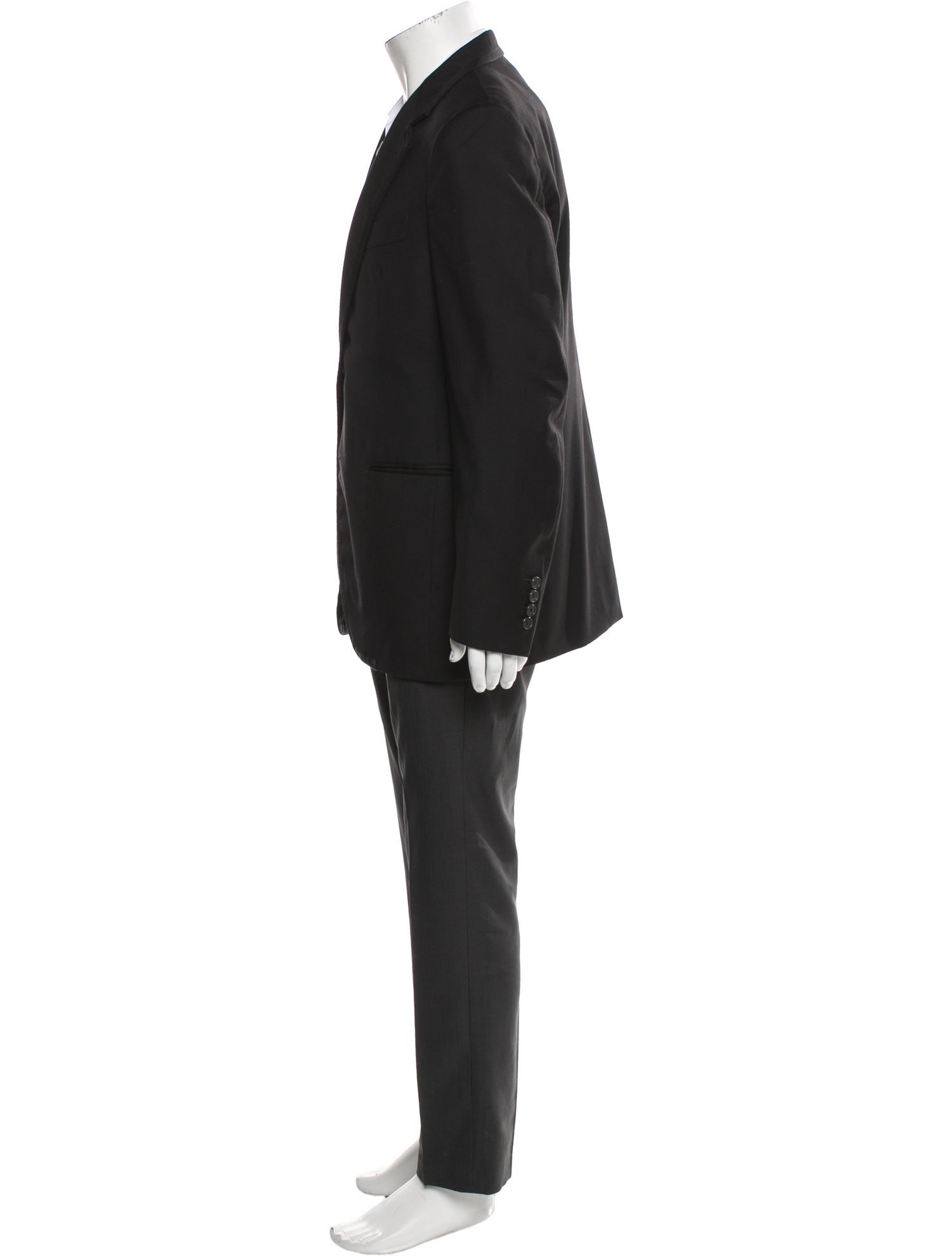 Lanvin Wool Raw-Edge Trim Blazer