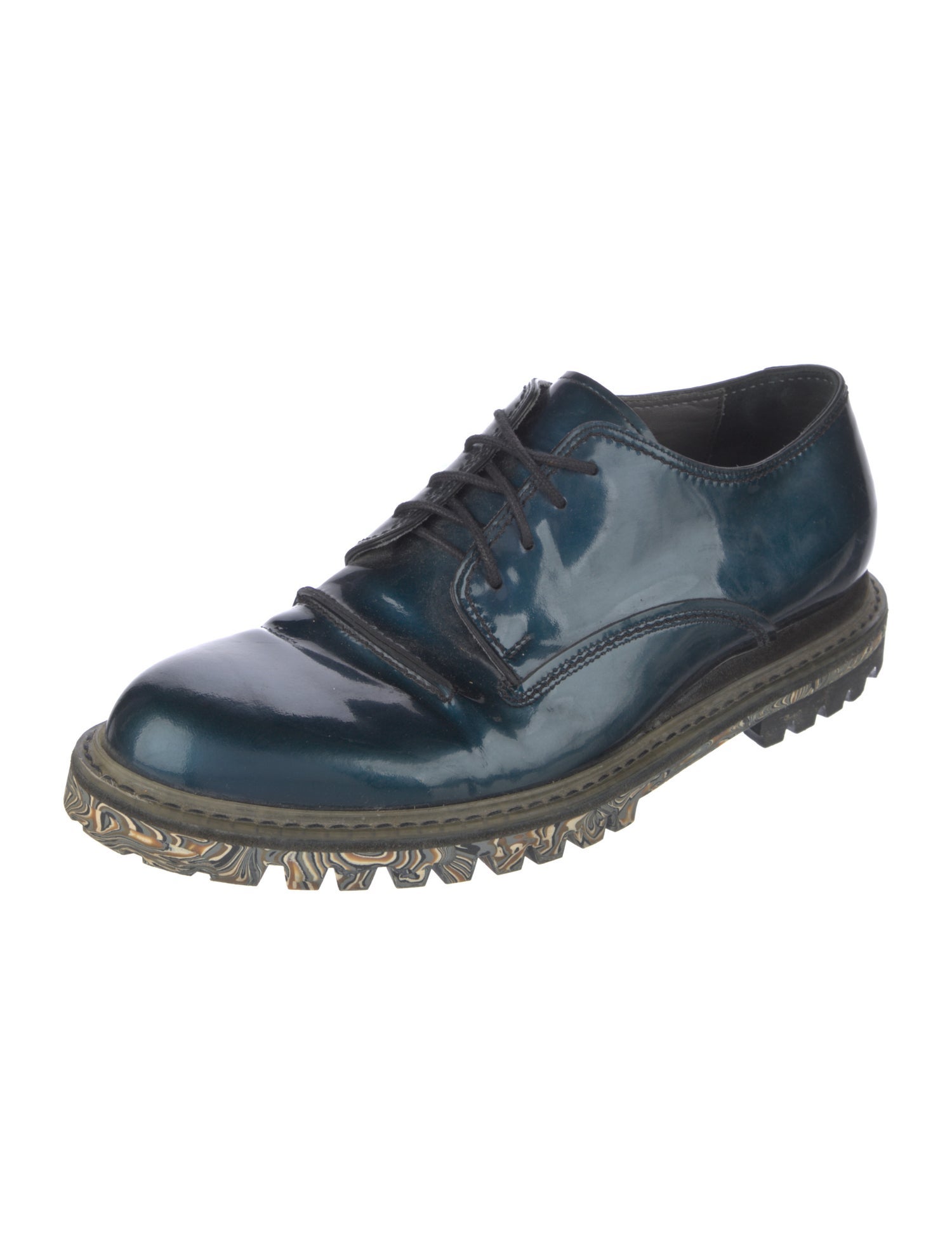 Lanvin Patent Leather Derby Shoes