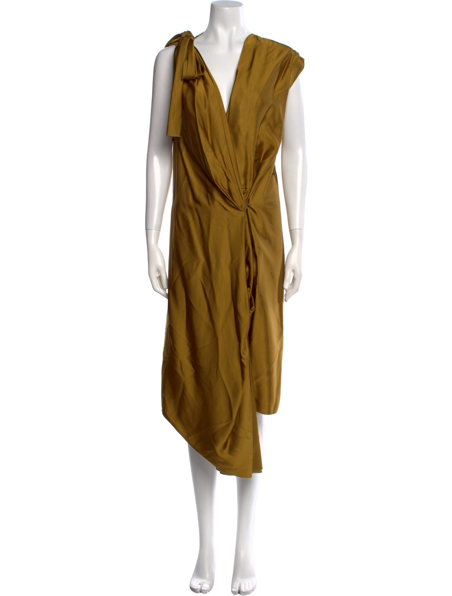 Lanvin V-Neck Midi Length Dress w/ Tags