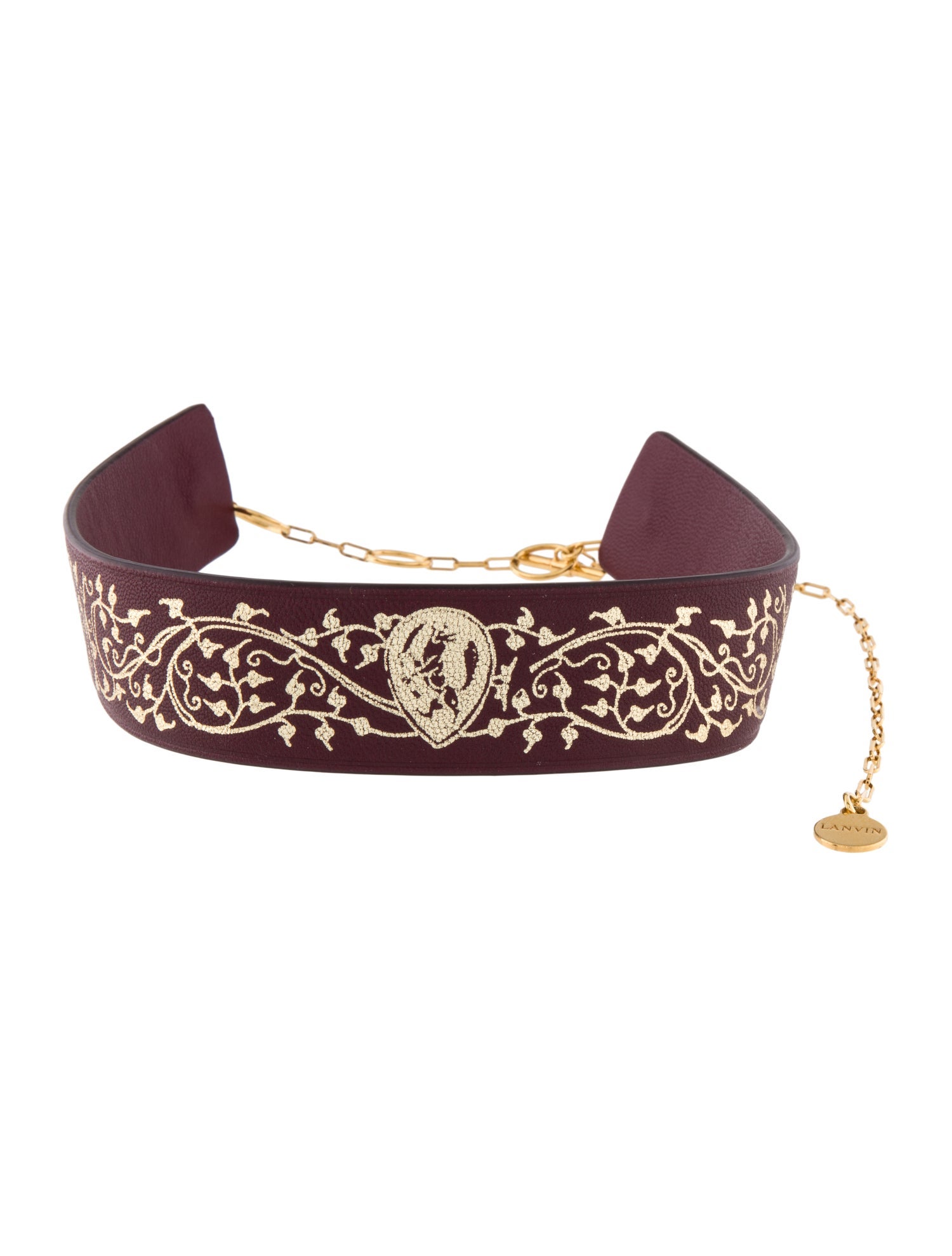 Lanvin Leather Choker Necklace