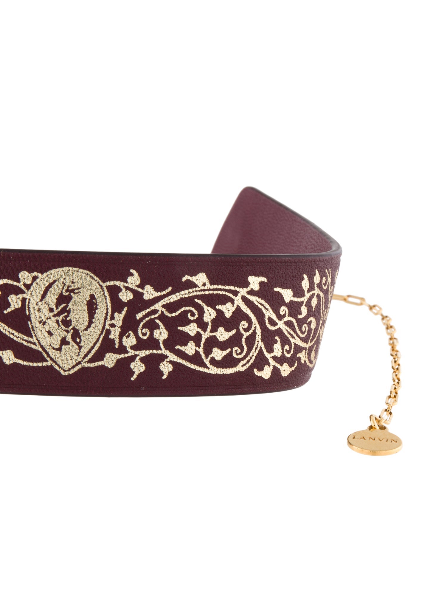 Lanvin Leather Choker Necklace