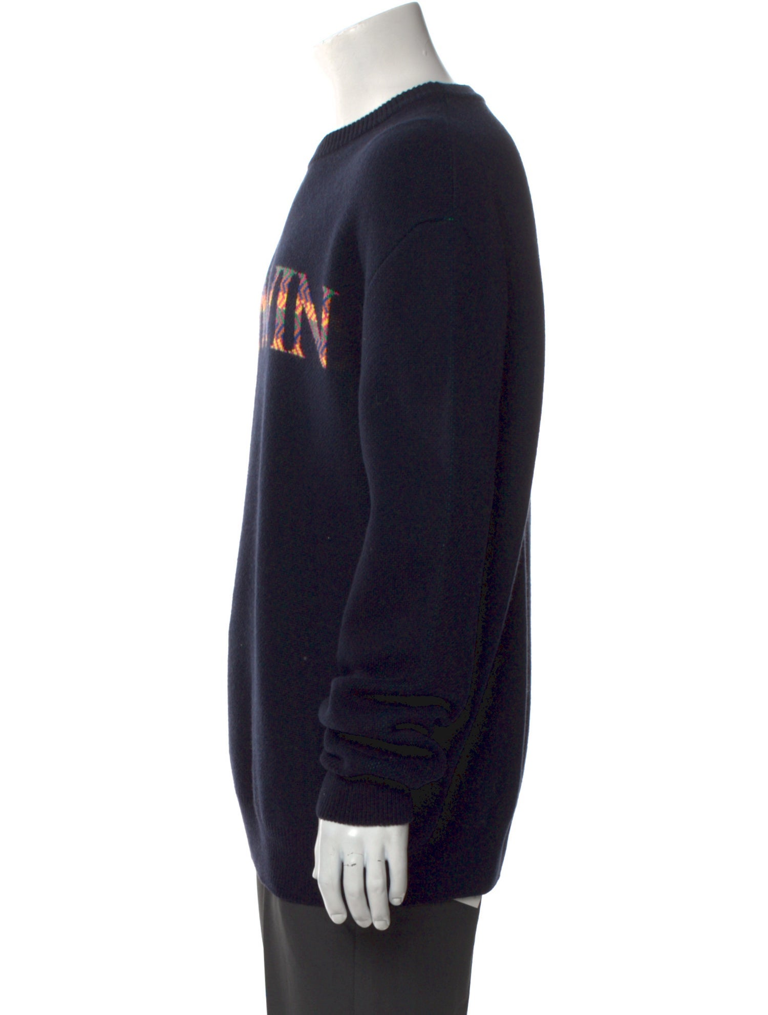 Lanvin Graphic Print Crew Neck Pullover