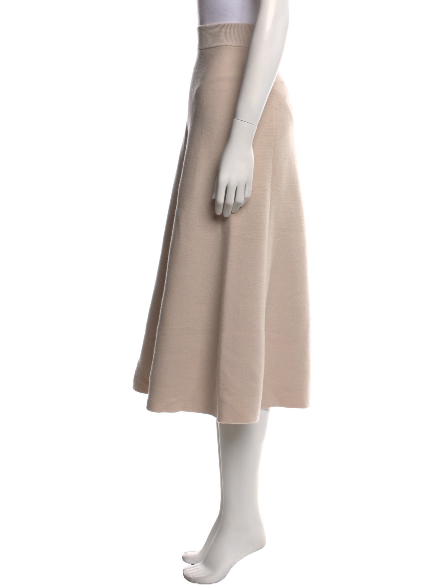 Lanvin Virgin Wool Midi Length Skirt