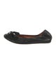 Lanvin Leather Grosgrain Trim Ballet Flats