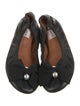 Lanvin Leather Grosgrain Trim Ballet Flats