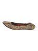 Lanvin Python Animal Print Ballet Flats