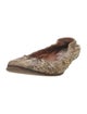 Lanvin Python Animal Print Ballet Flats