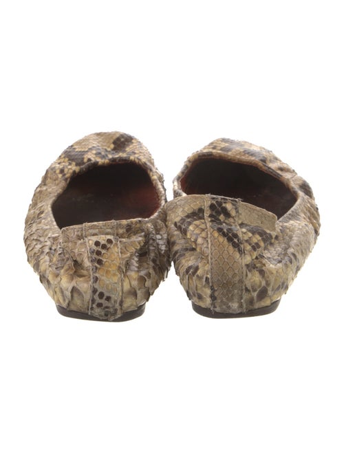 Lanvin Python Animal Print Ballet Flats