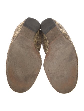 Lanvin Python Animal Print Ballet Flats