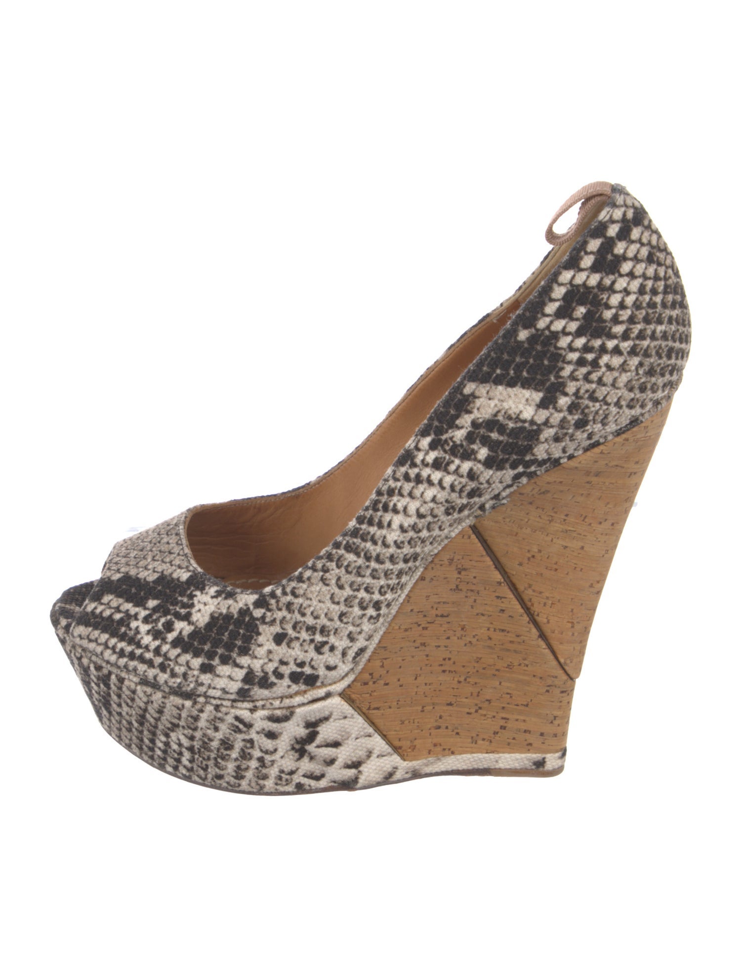 Lanvin Vintage Animal Print Pumps