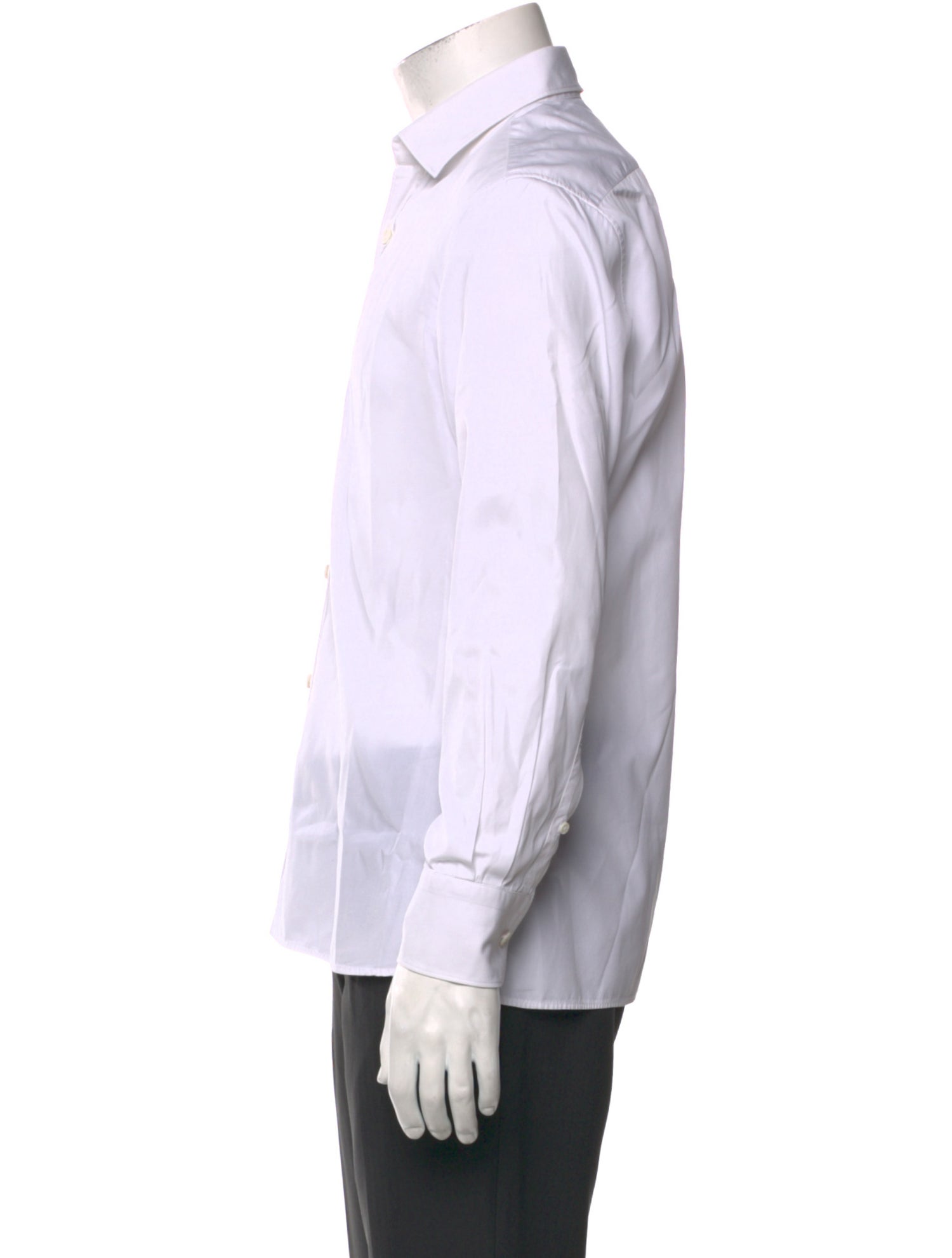 Lanvin Striped Long Sleeve Dress Shirt