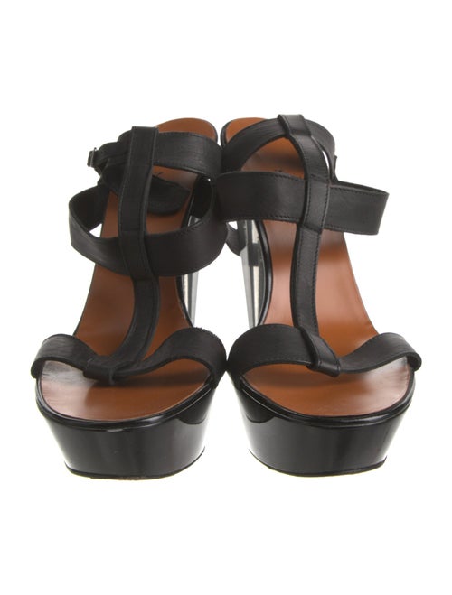 Lanvin Leather T-Strap Sandals