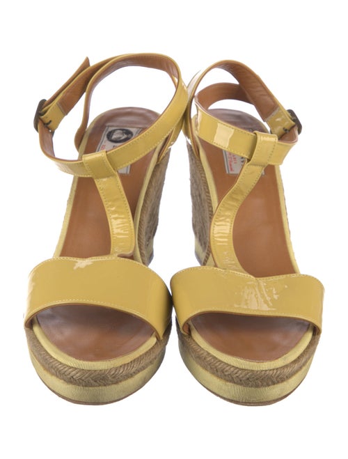 Lanvin Patent Leather Printed Espadrilles