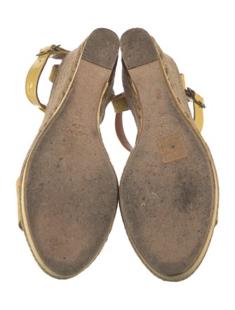 Lanvin Patent Leather Printed Espadrilles