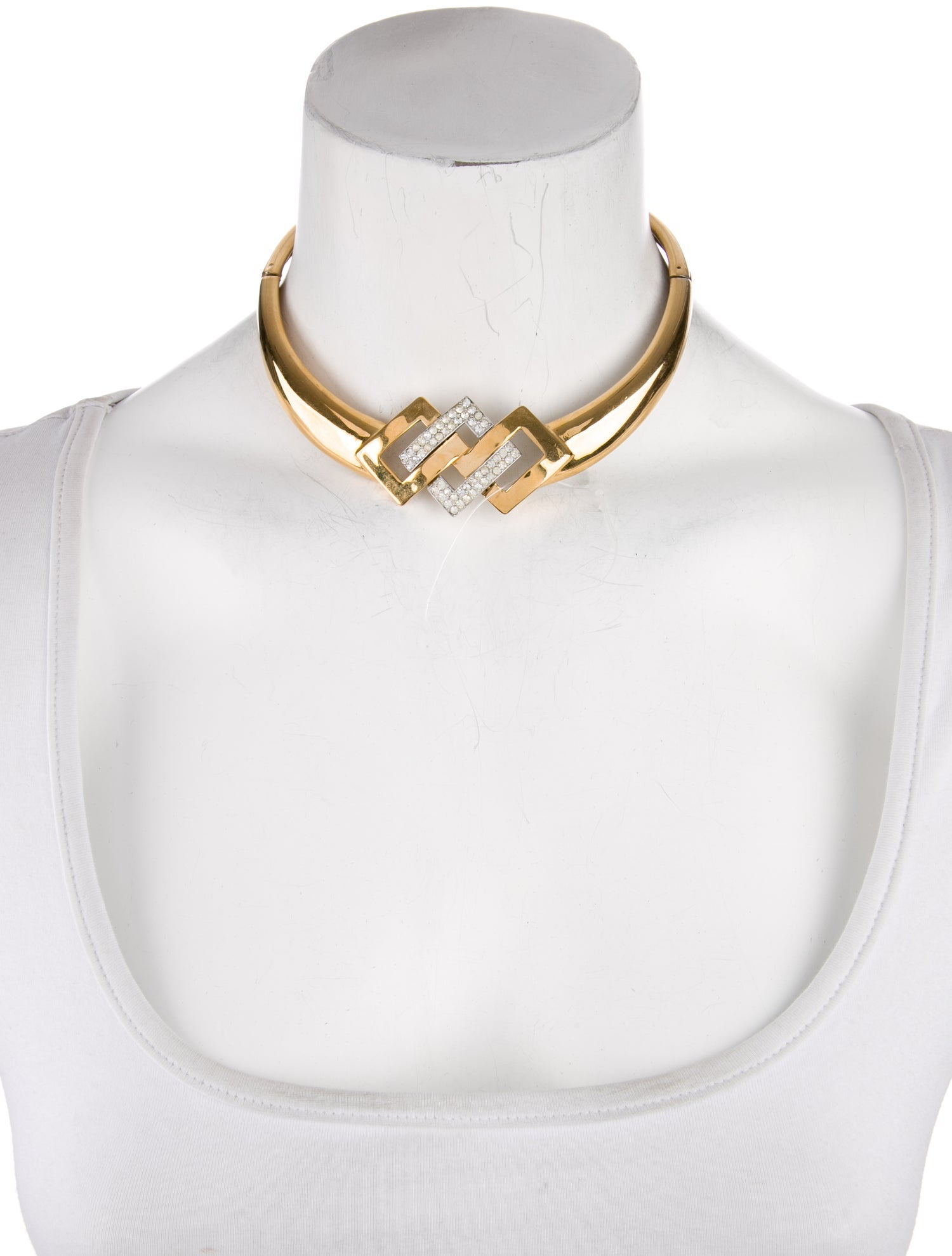 Lanvin Crystal Collar Necklace